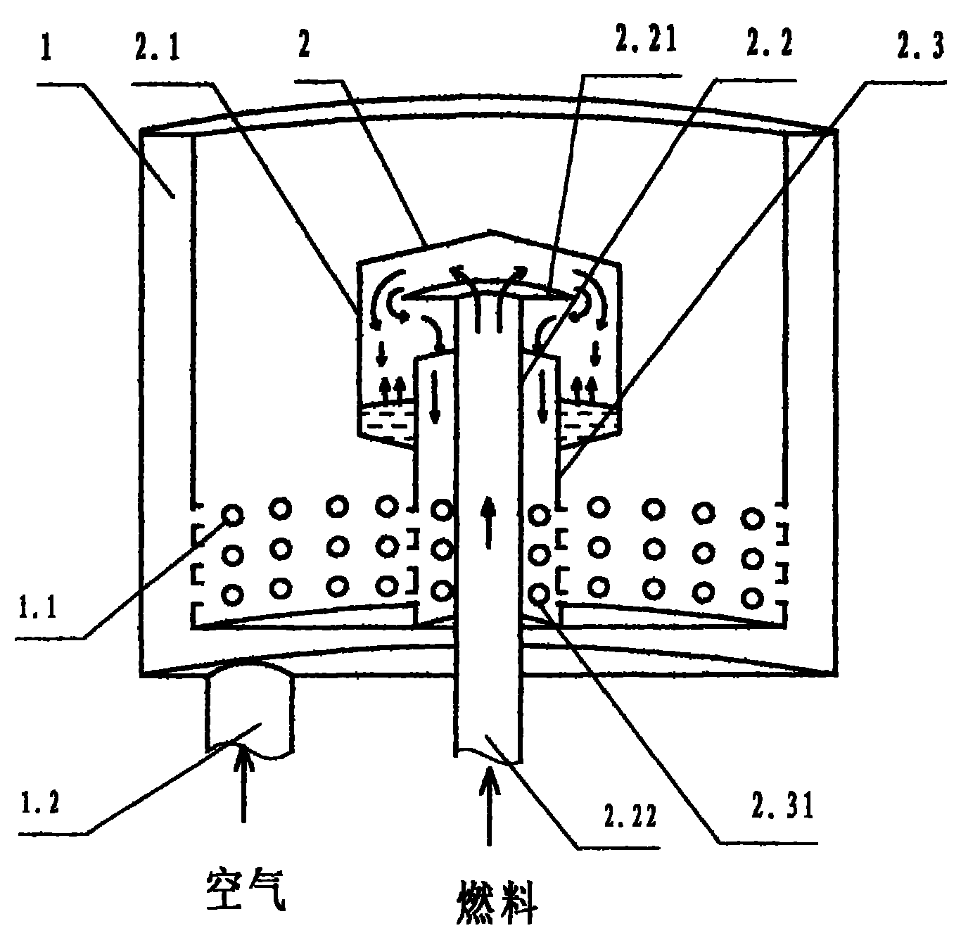 醇基液体燃料气化燃烧器