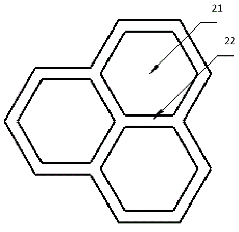 一种用于x荧光光谱仪的蜂巢形支撑网板