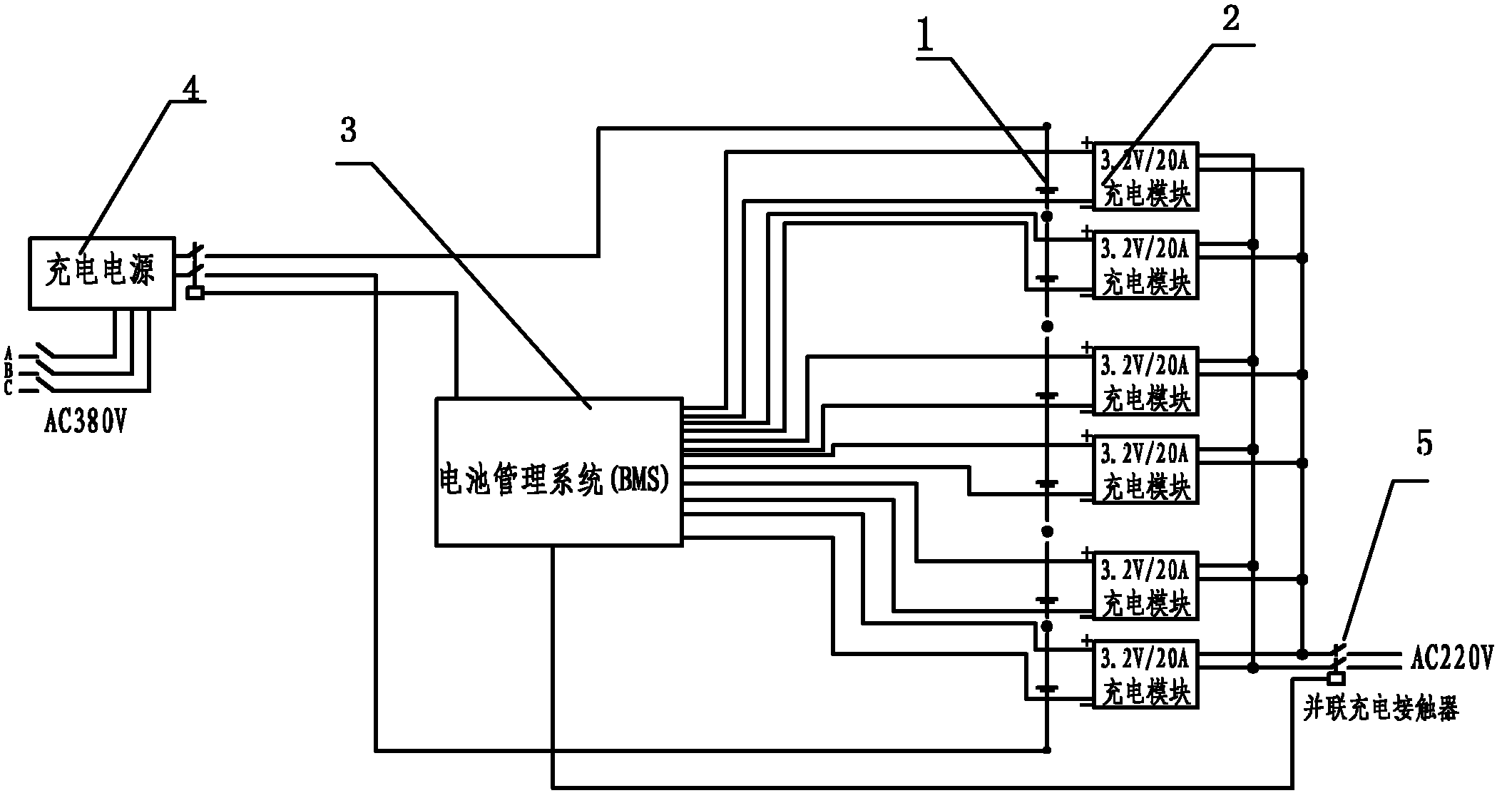 一种锂电池平衡充电系统