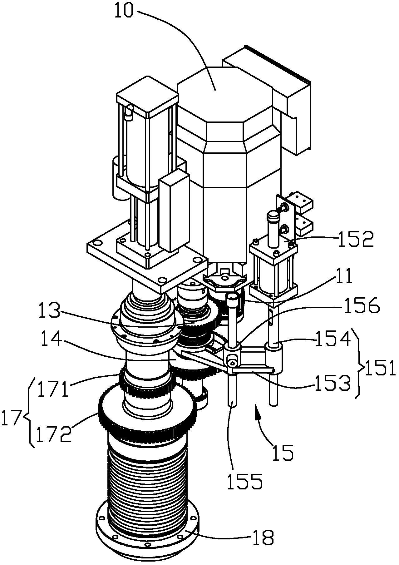 cn202343963u_立式加工中心的主轴结构有效