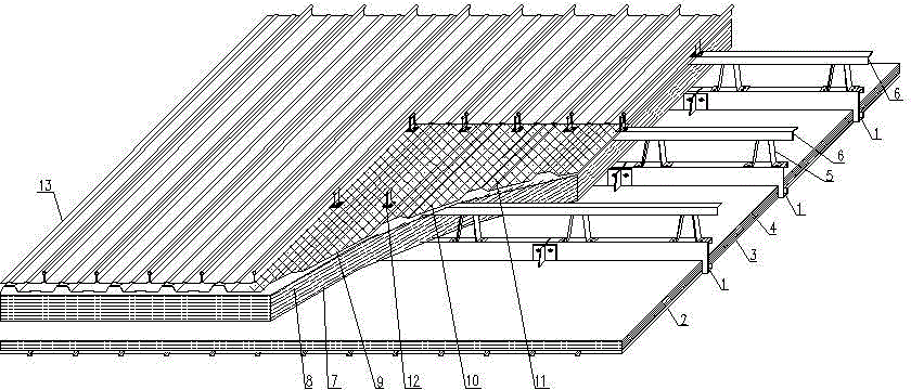 cn202347747u_双层防水保温金属屋面失效