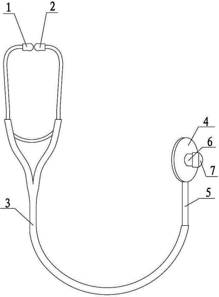 带叩诊锤的听诊器