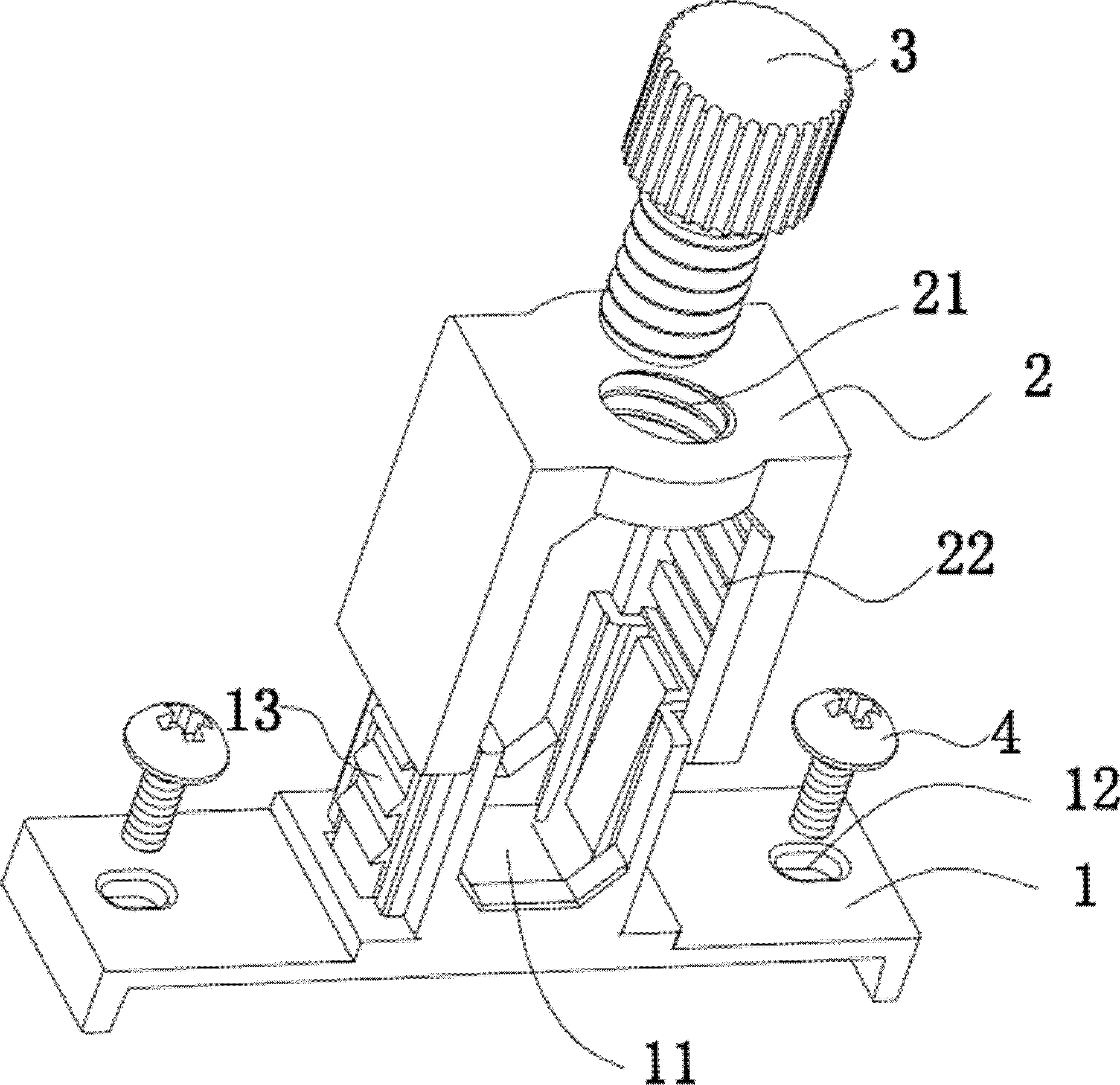 led室内悬挂灯具的集线夹