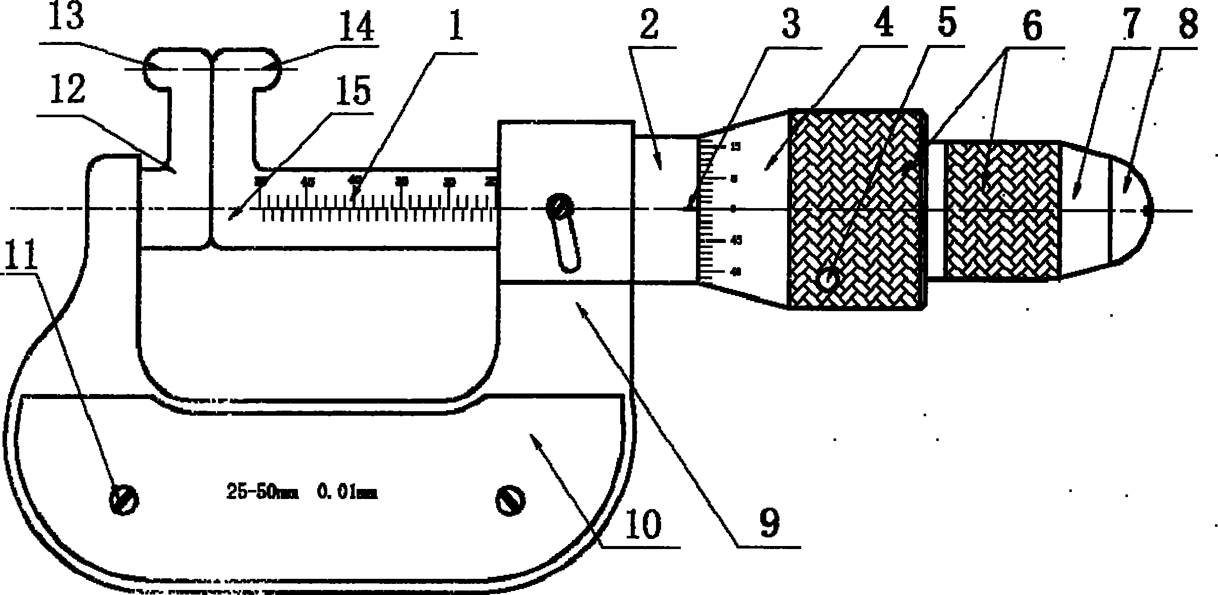 cn202452907u_内径千分尺失效