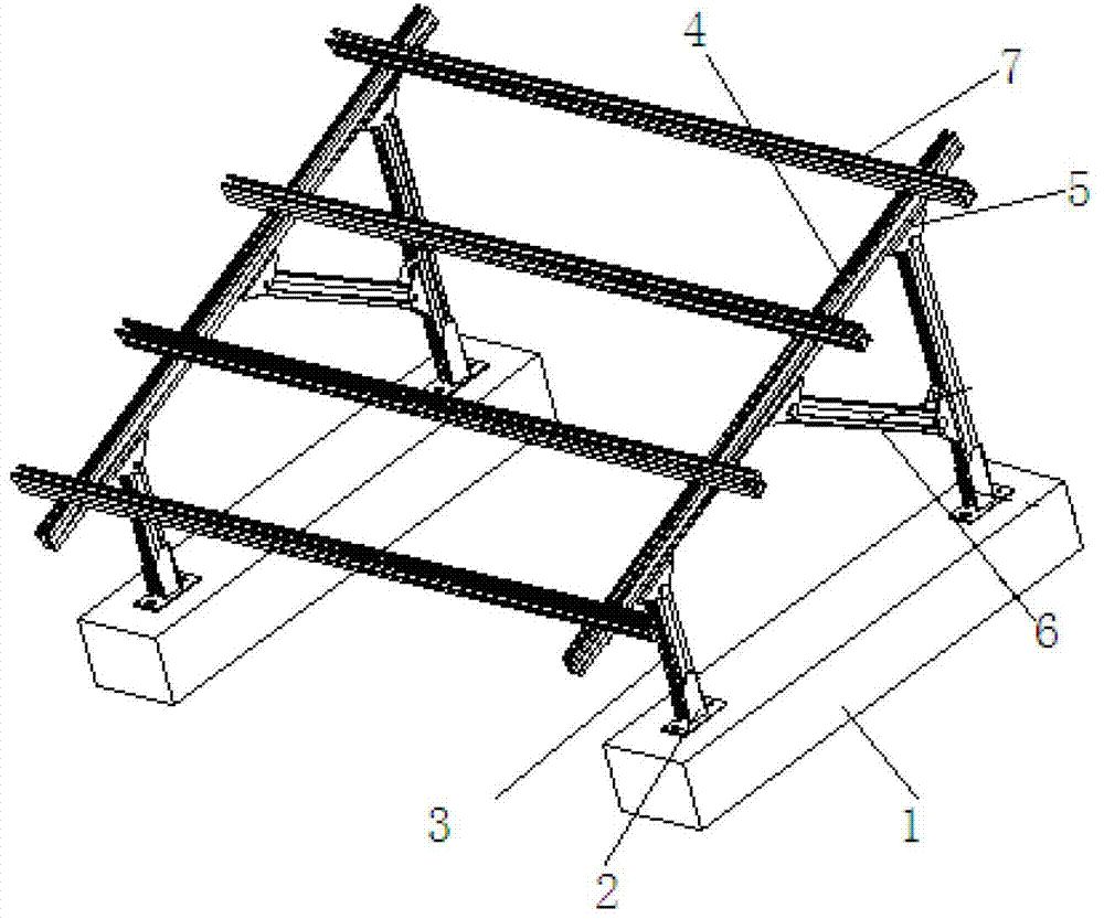 用于多种规格组件且满足最佳倾角要求的光伏支架系统