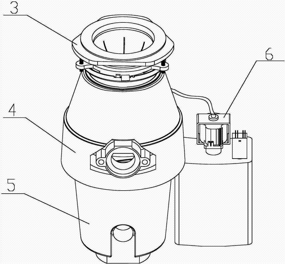 一种具有不锈钢研磨机构的家用垃圾处理器