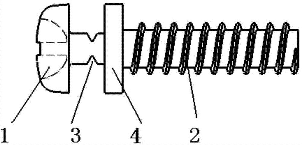 一种具有防拆功能的螺钉