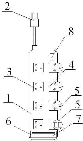 一种多功能插线板