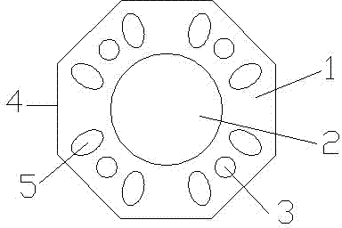 一种正八边形法兰