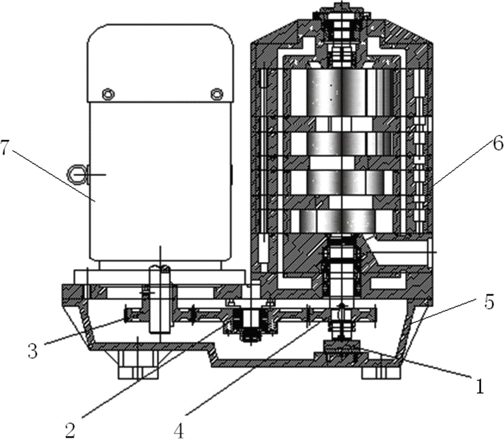 cn204299876u_立式联排结构爪形干式真空泵有效