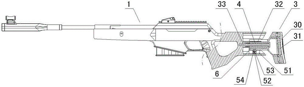 cn204535547u_一种可调节缓冲后坐力的气枪装置有效