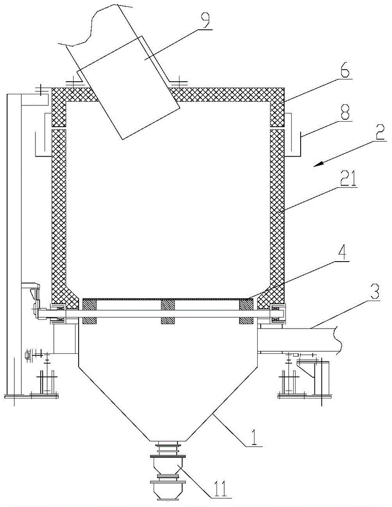 一种冷却料仓及球团式环冷机专利_专利申请于2015