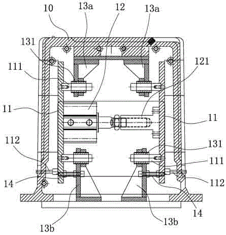 本实用新型属于冰箱内胆吸塑模具设计领域,具体涉及一种冰箱内胆吸塑