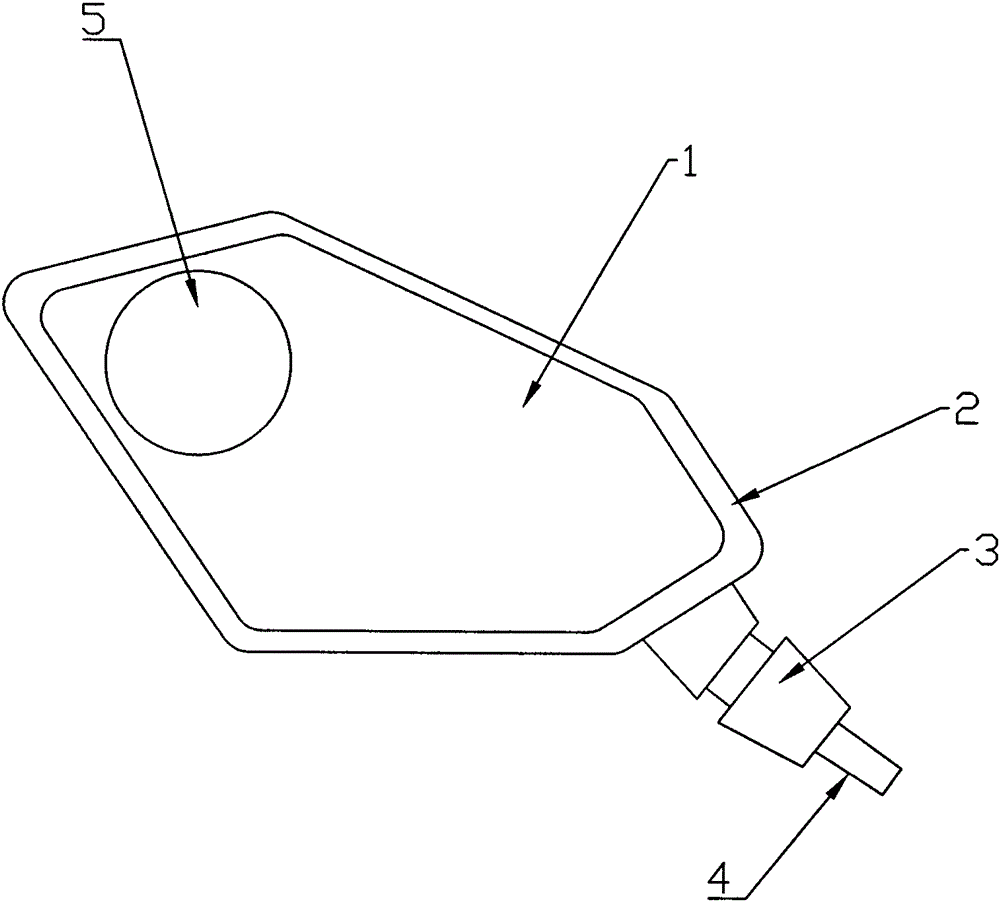 cn204801961u_大视野电动车后视镜失效