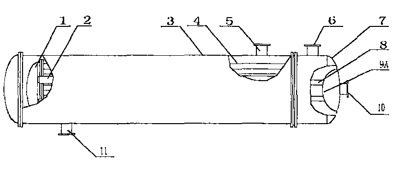 一种浮头式单管程逆流换热器