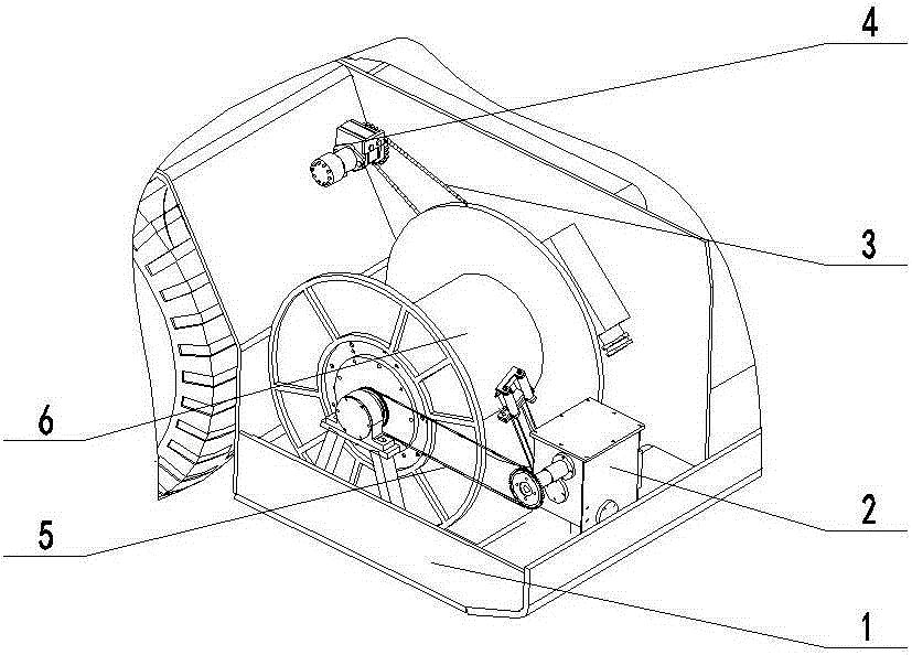 cn205367346u_一种煤矿井下梭车卷缆装置有效