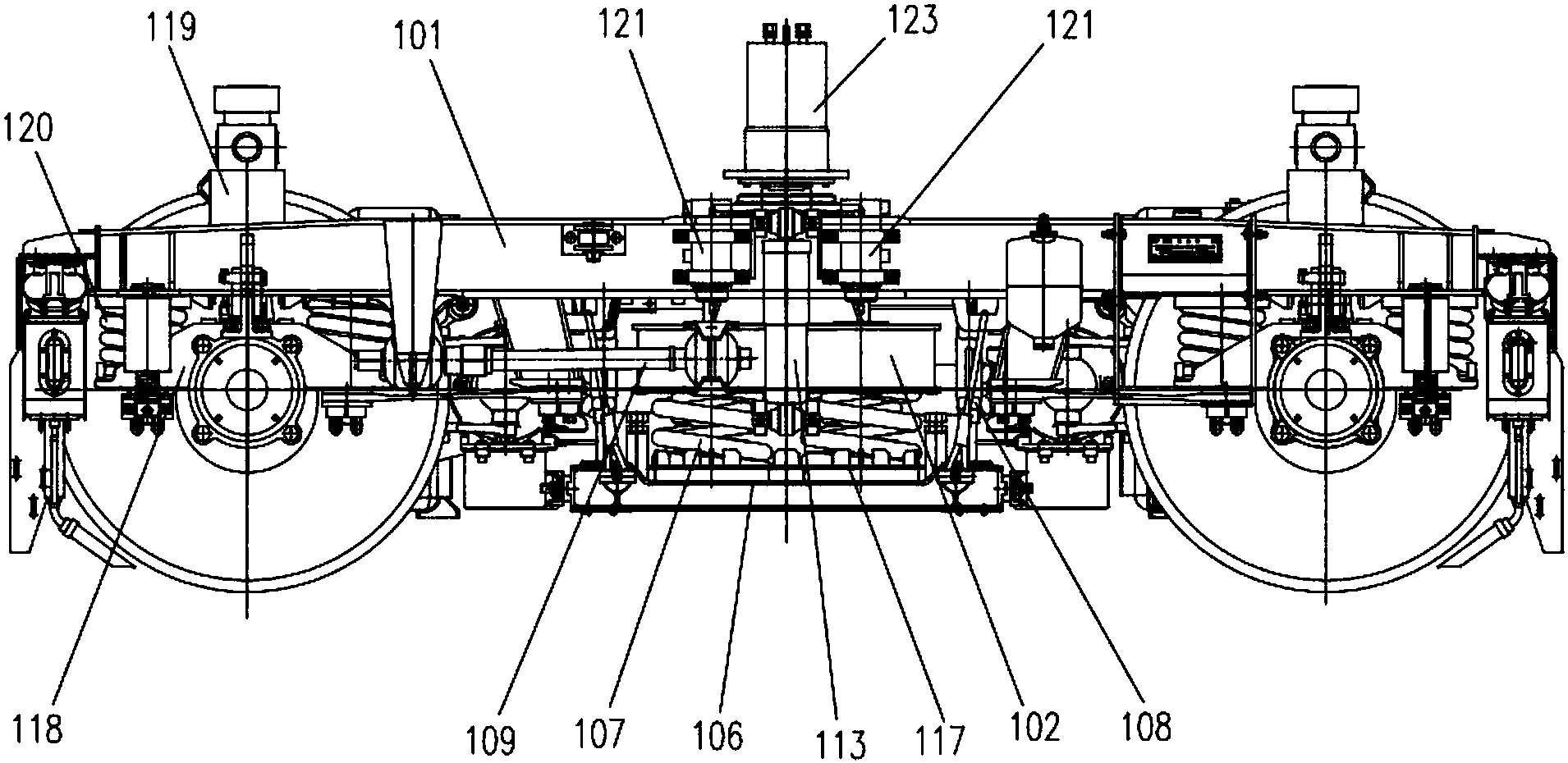 cn205498947u_养路机械用转向架及养路机械失效