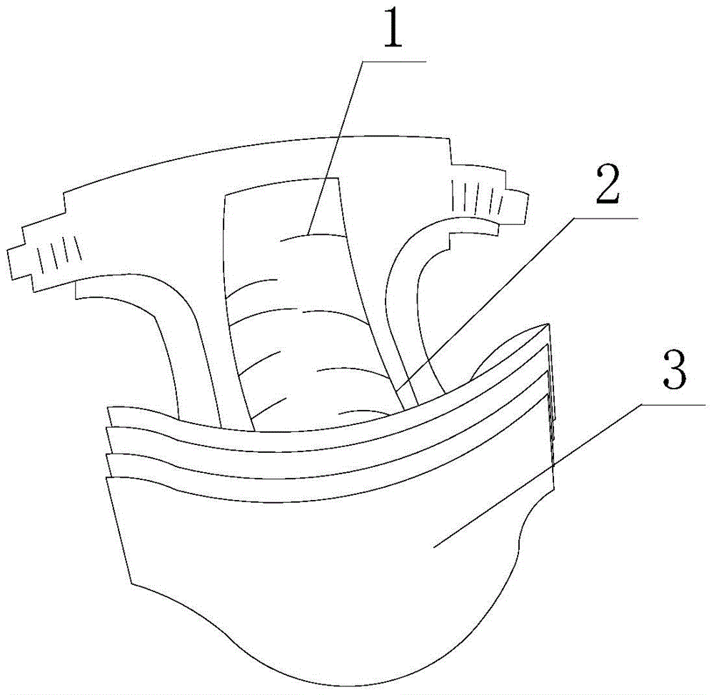 一种快速导流的纸尿裤