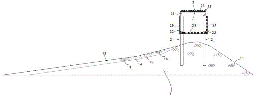 cn205776073u_一种兼顾景观的岸滩防护结构失效