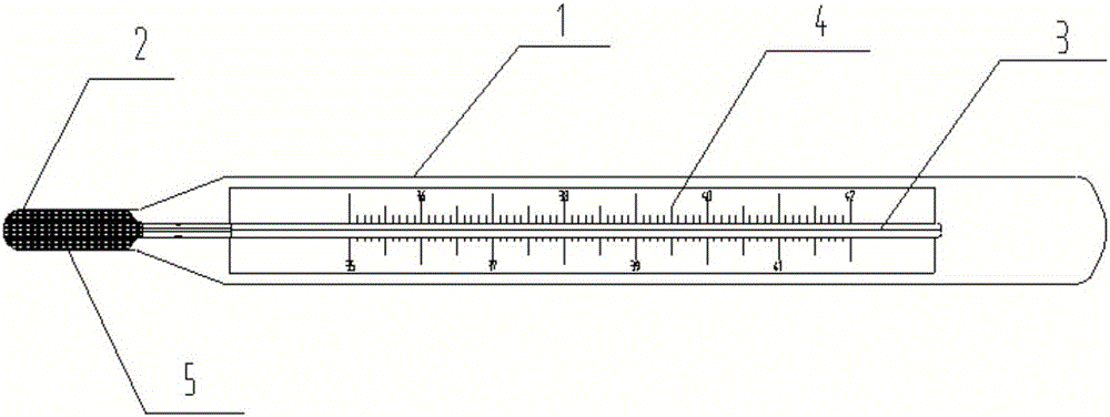 一种无汞环保体温计