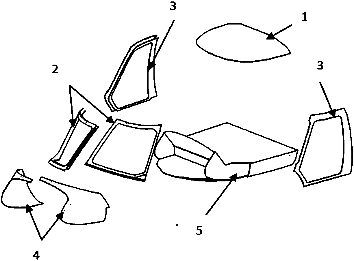 cn206278256u_一种并列式整体座舱罩结构有效