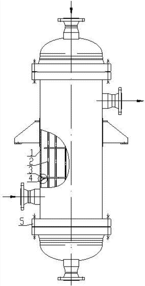 列管式换热器用弹性拨片式密封结构