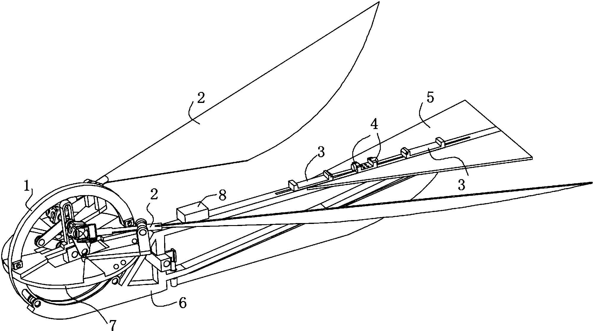 cn206857003u_一种耦合驱动仿生扑翼飞行器失效