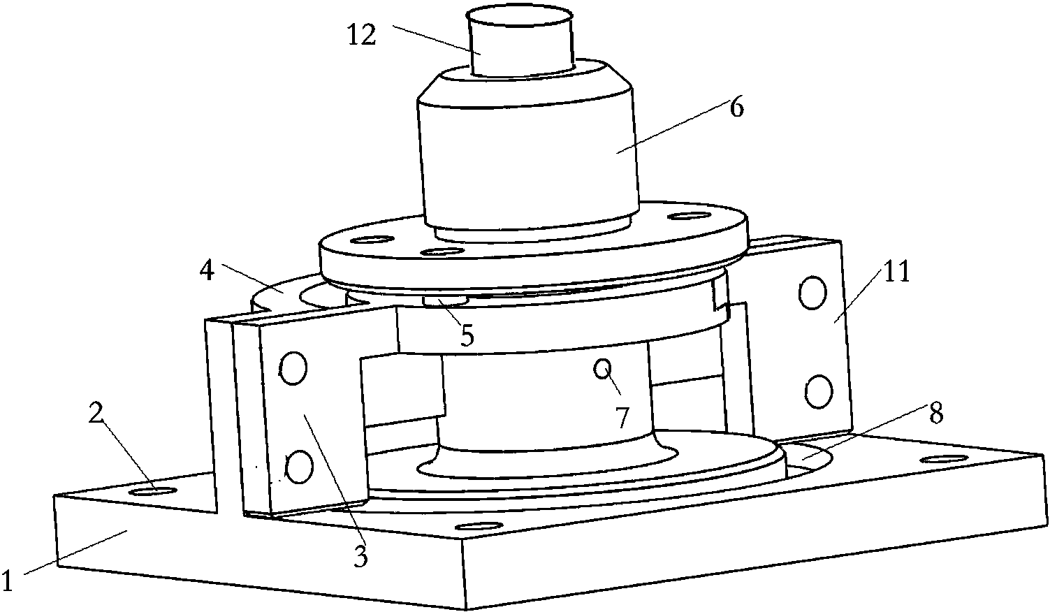 cn206869482u_一种法兰盘专用夹具有效