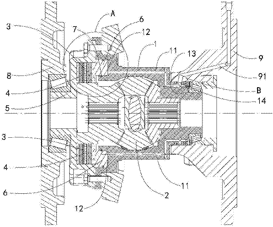 cn206874778u_一种新型拖拉机湿式差速锁结构及拖拉机有效