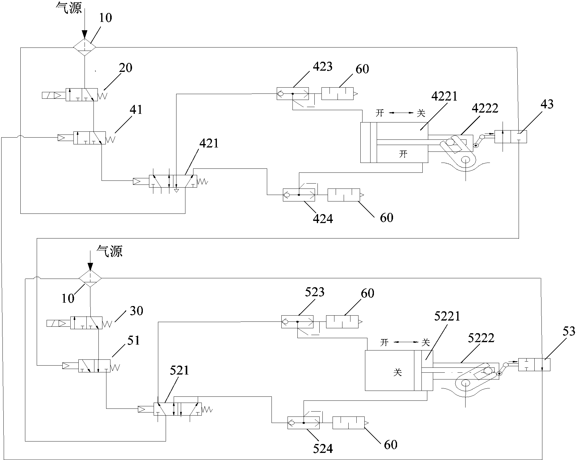 cn206902083u_锁斗气路互锁装置及锁斗控制系统有效