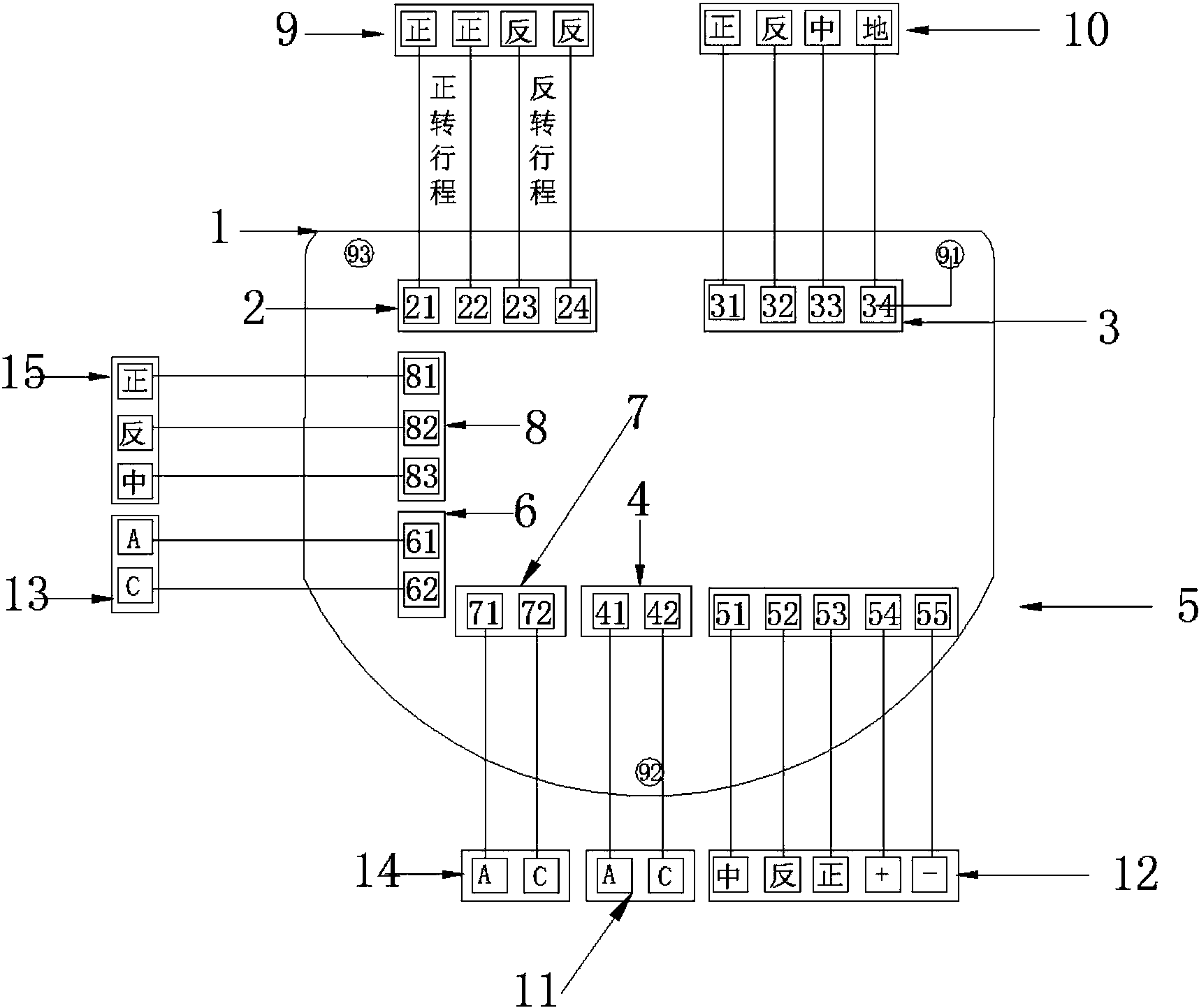 cn207021923u_基于半波整流器和半波刹车线圈的卷帘门外挂电机控制板