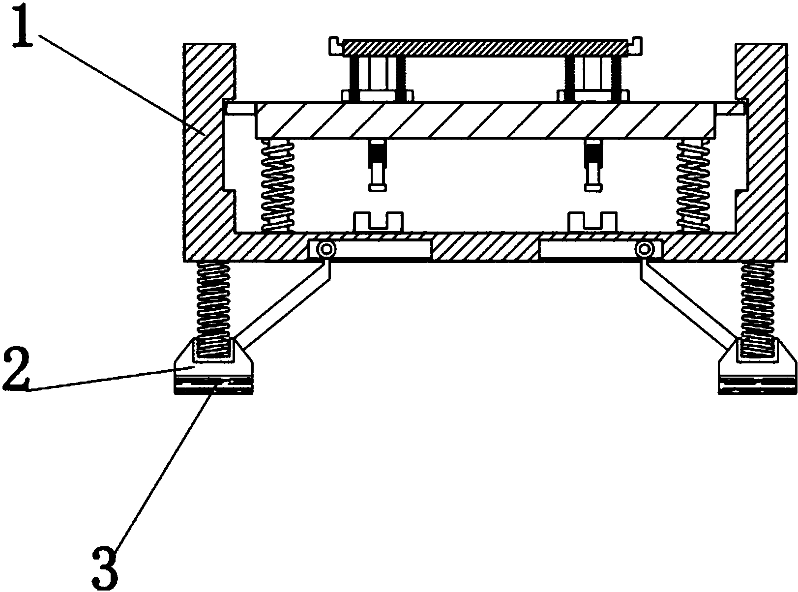 cn207034523u_矿山机械减震底座有效