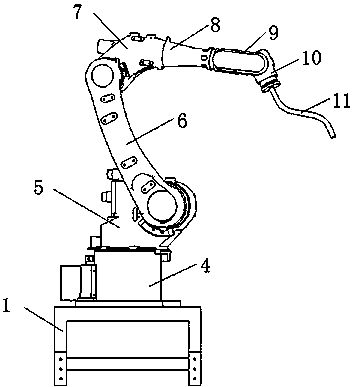 cn207058558u_六关节工业机器人有效