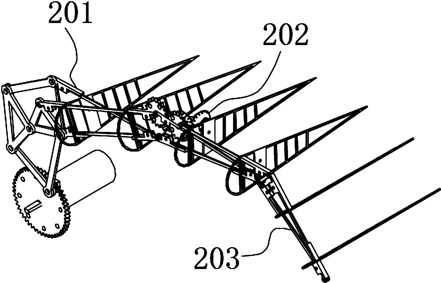 cn207089653u_一种三自由度扑翼有效