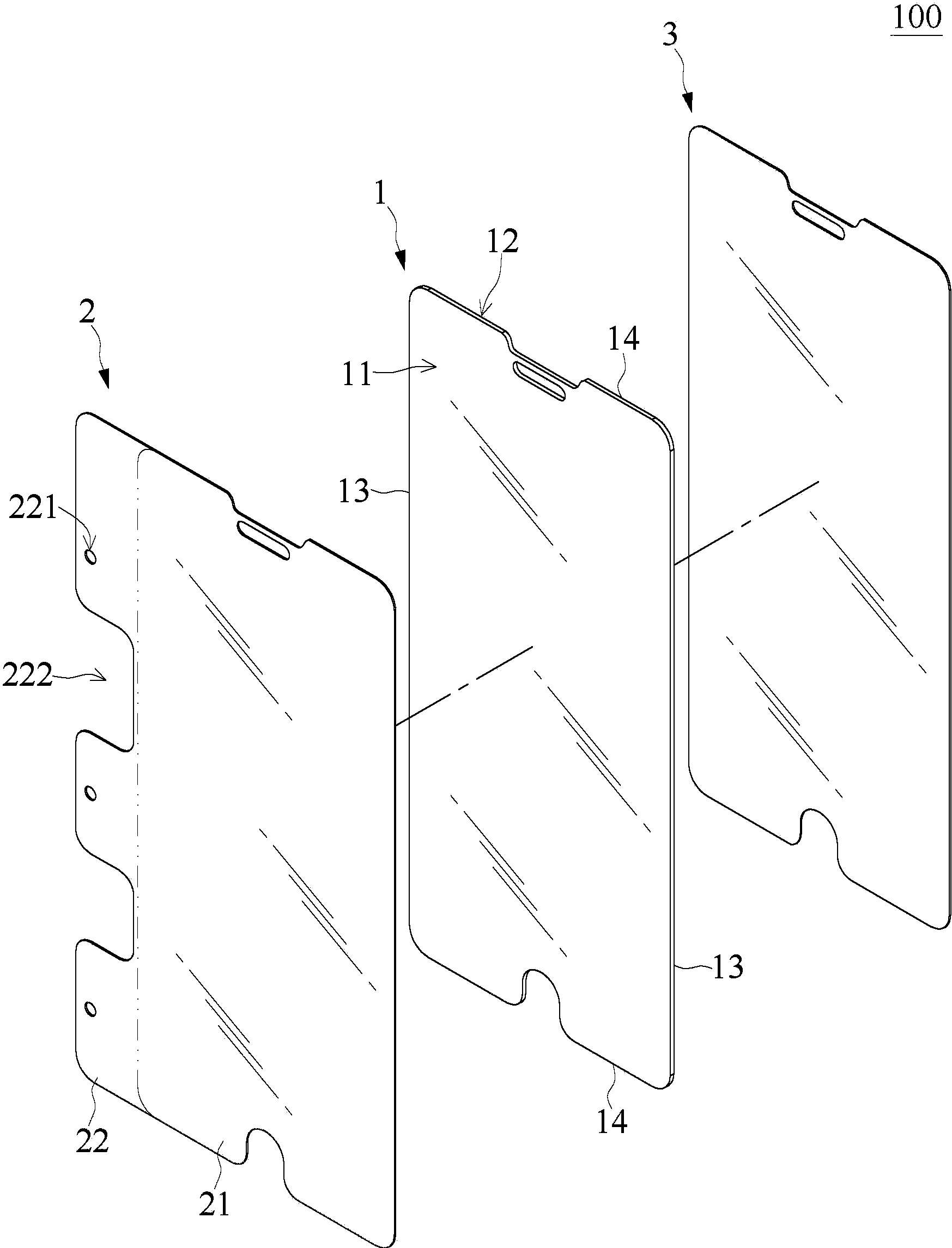 保护贴结构