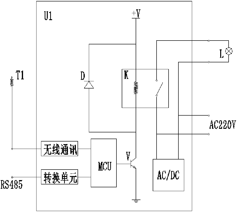 cn207150922u_灯,开关型智能灯光控制终端及控制系统有效