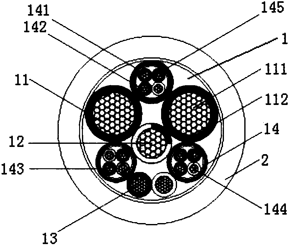 cn207165249u_一种耐磨耐扭转环保型电动汽车充电用电缆有效