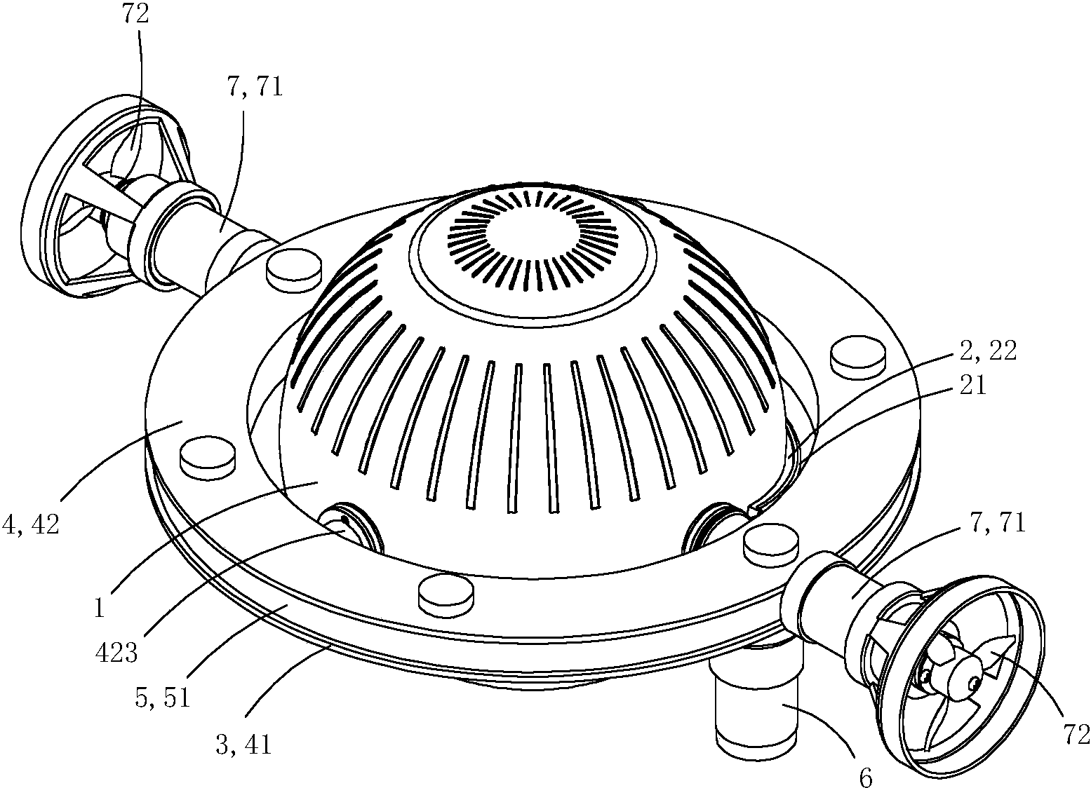 cn207208423u_一种具有观察窗清扫机构的水下机器人有效