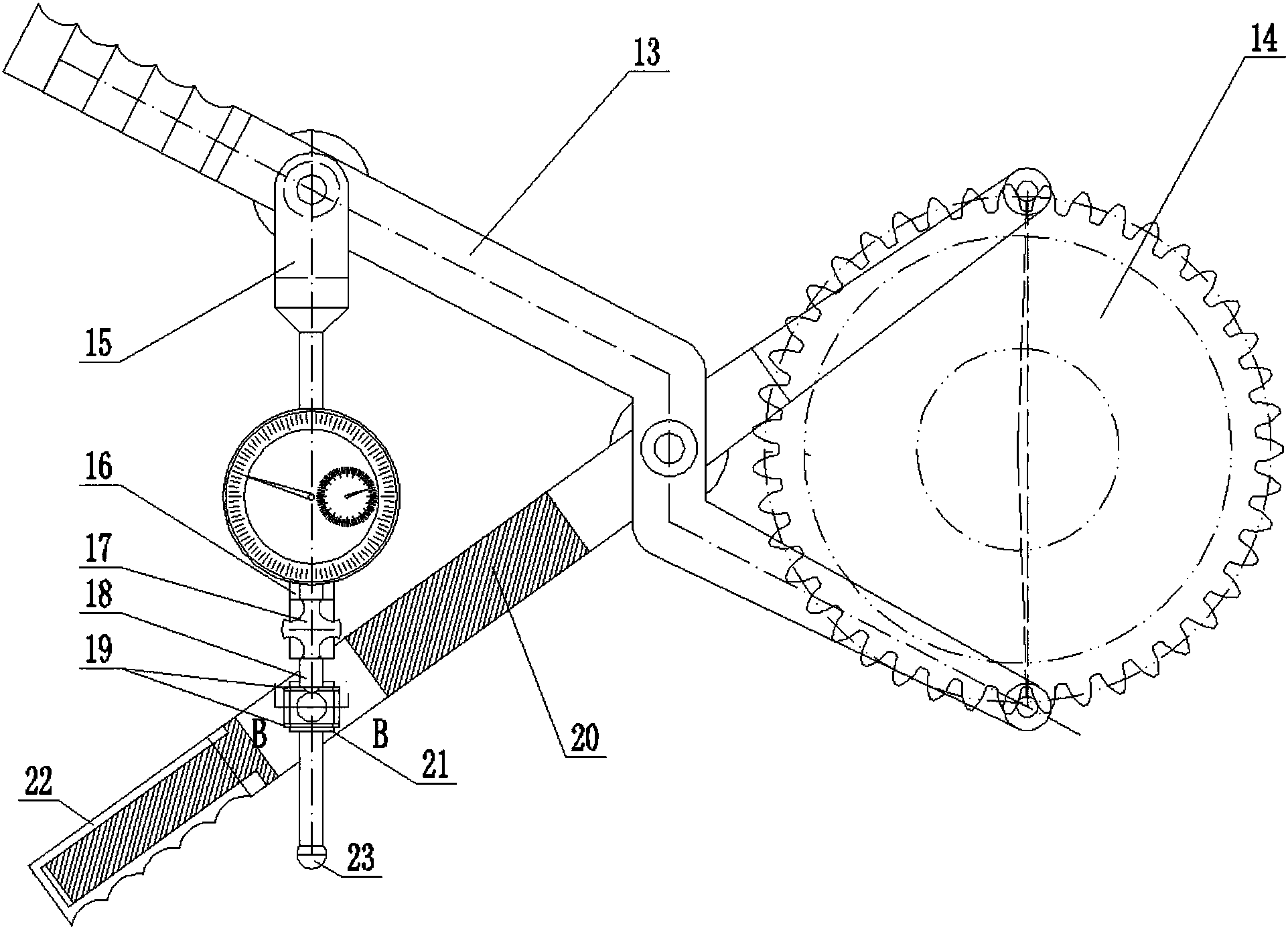 cn207280313u_一种齿轮m值测量装置有效