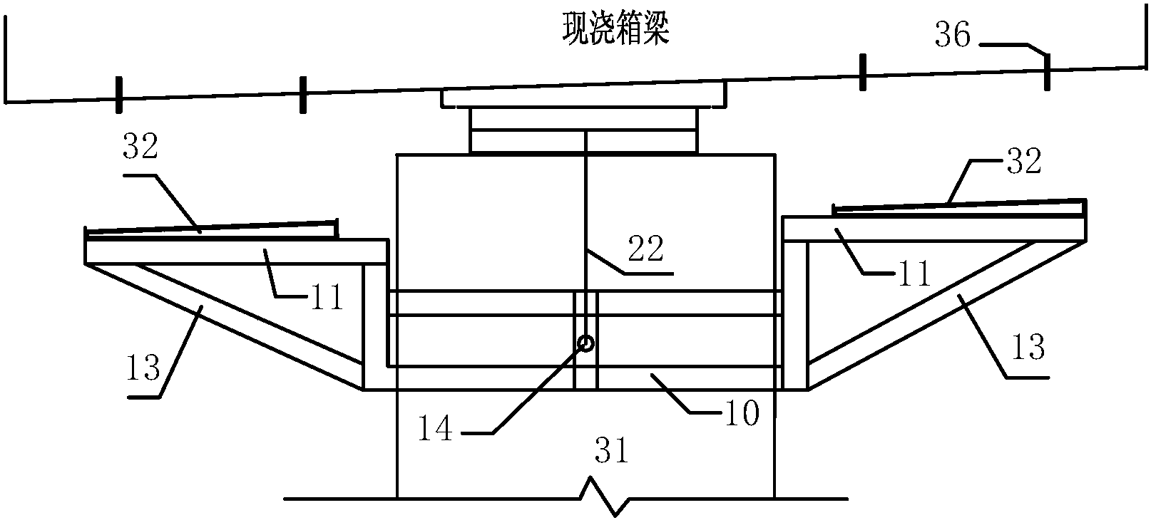 cn207295501u_用于桥梁独柱墩加固支座的操作平台有效