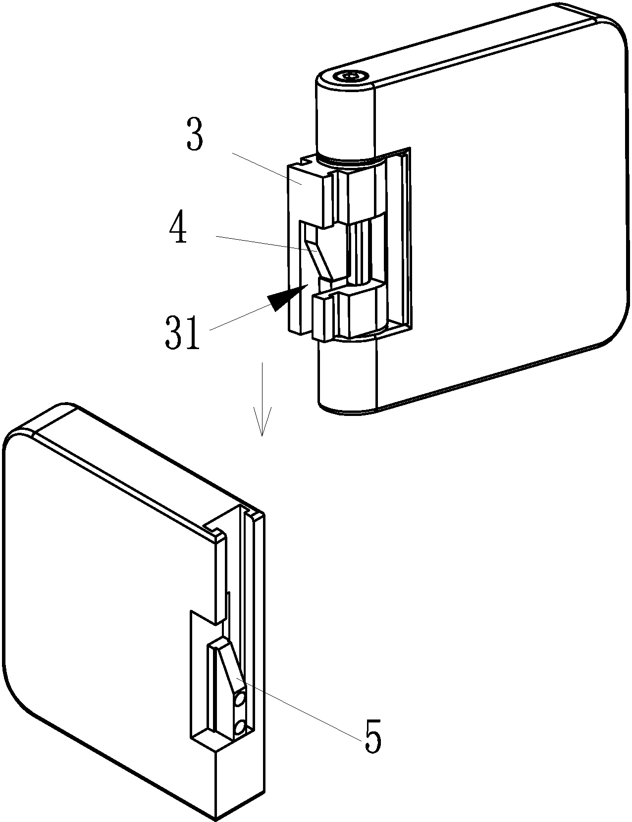 cn207296696u_一种无缝升降铰链结构有效