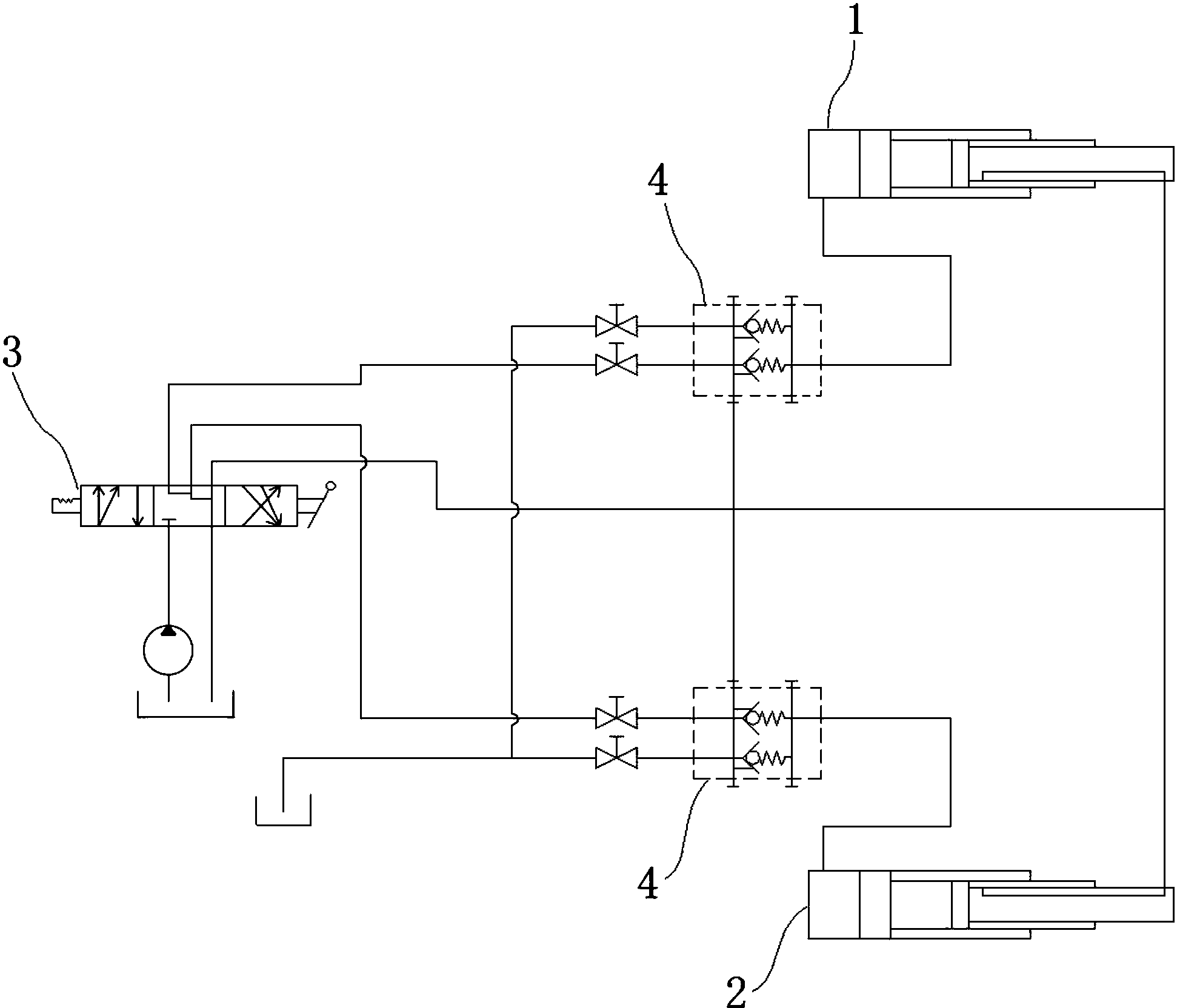 cn207332914u_一种煤矿液压支架的快速升柱液压系统及手动换向阀有效