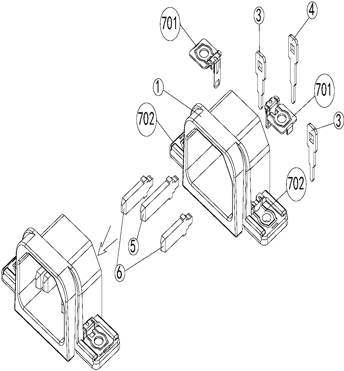 cn207338709u_一种电源输入插座有效