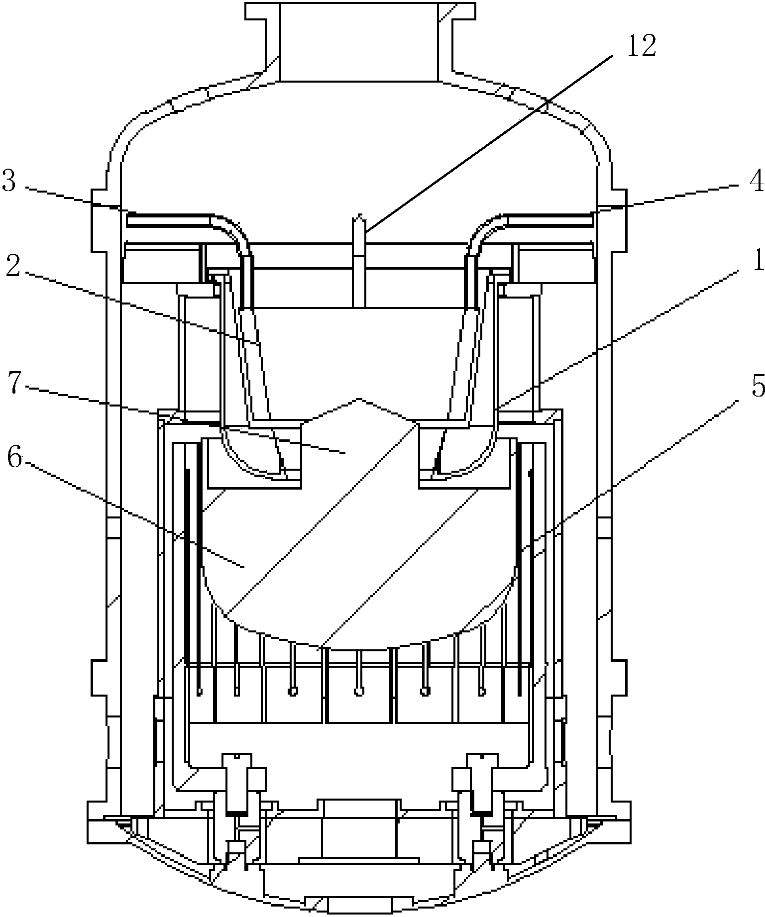 cn207347690u_一种具有斜壁式水冷热屏的单晶炉有效