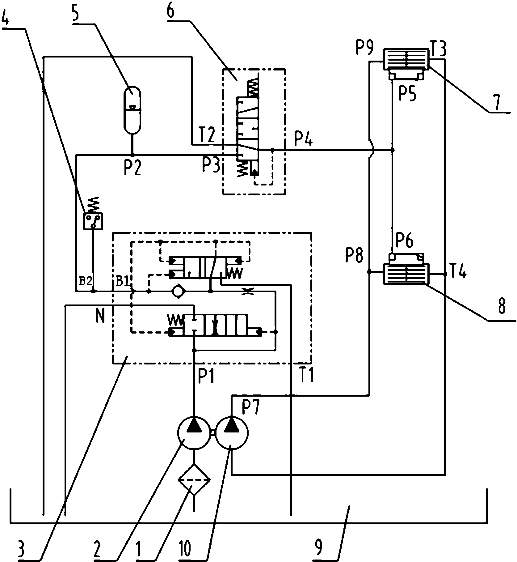 cn207349322u_一种叉车自循环散热式制动系统有效