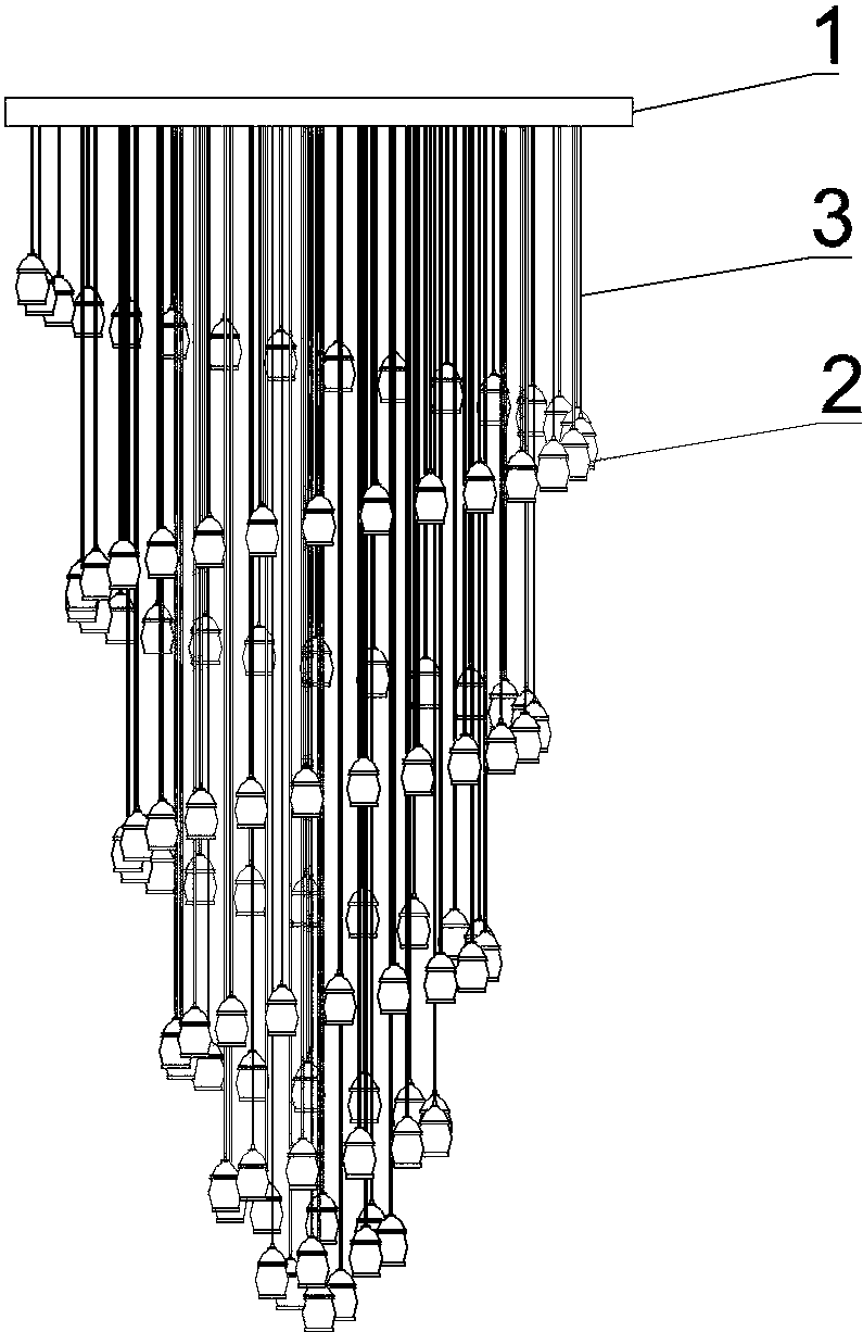 cn207349962u_一种大厅水晶吊灯有效