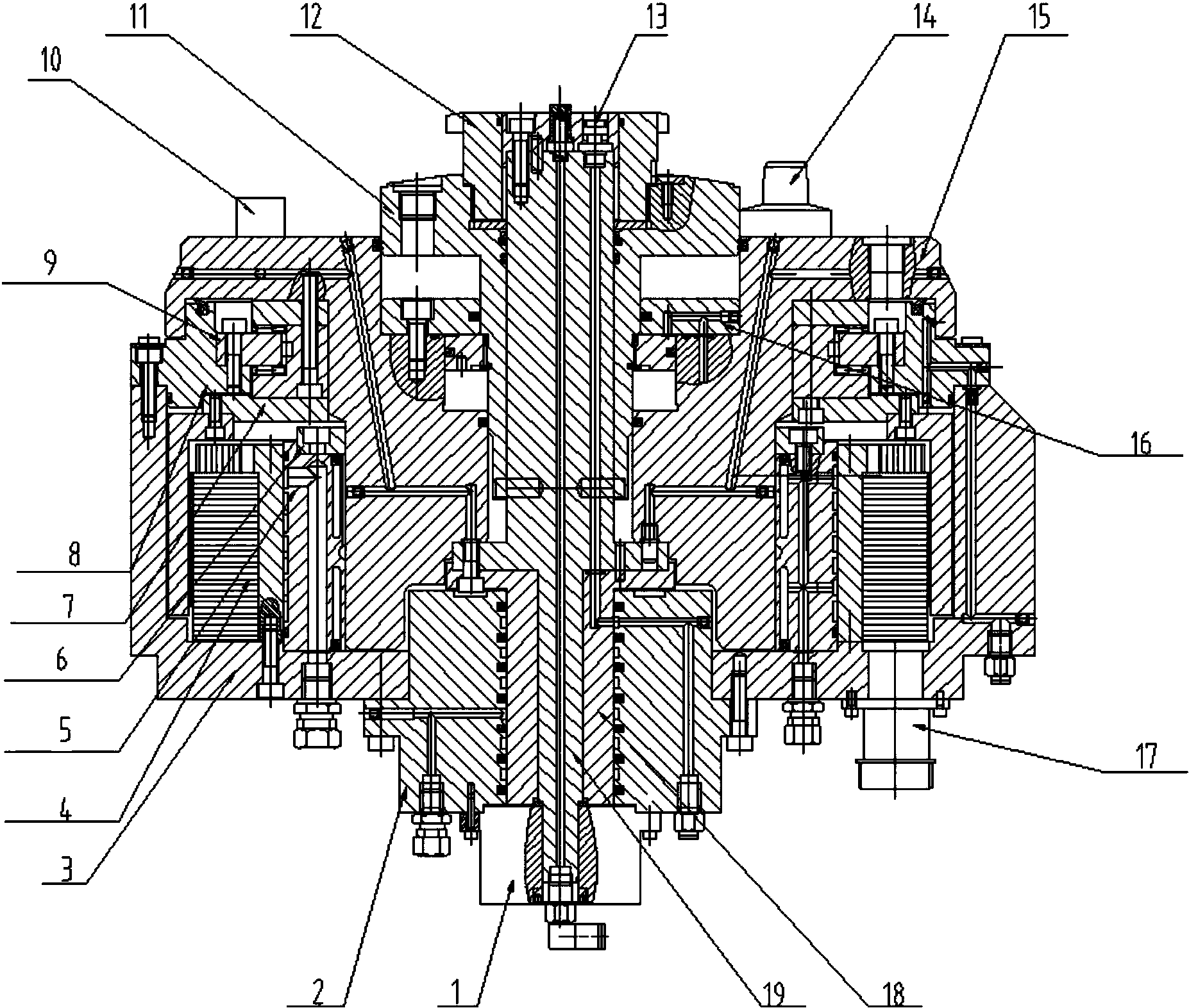 cn207358587u_一种力矩电机直驱式数控转台有效