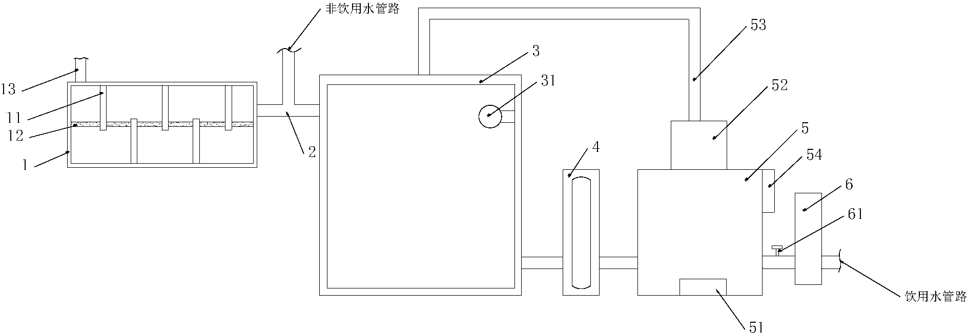 一种家用水净化装置