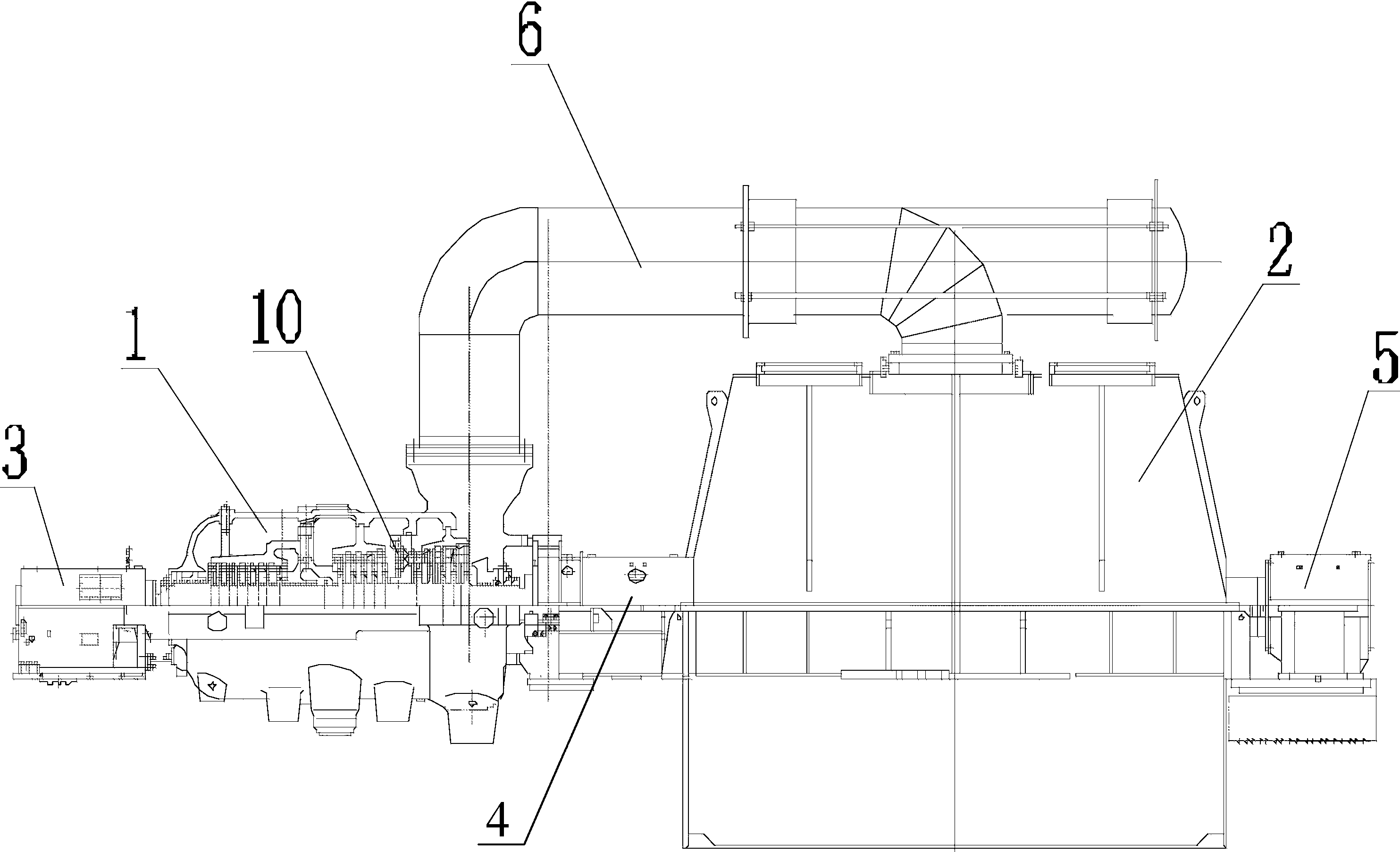 cn207420645u_一种两缸抽凝式热电联合循环汽轮机有效