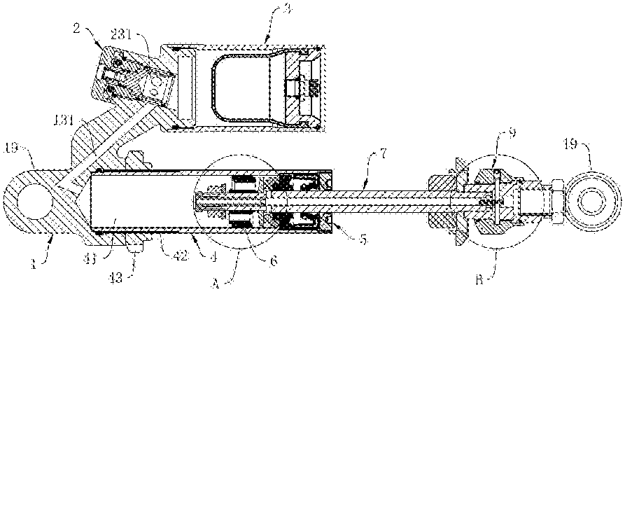 cn207454640u_一种具有阻尼调节功能的摩托车后减震器有效